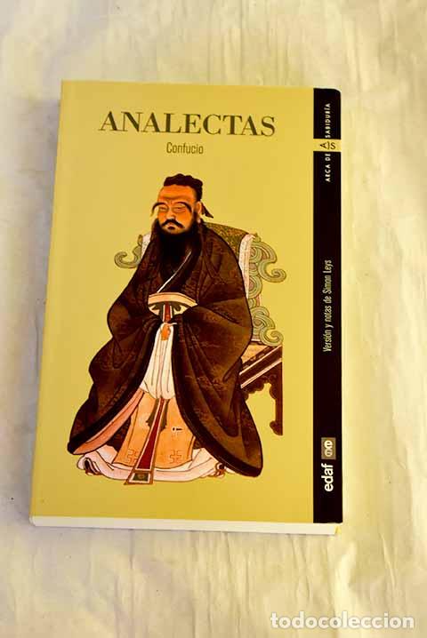 Libros: Analectas: Confucio: Edaf..- Confucio