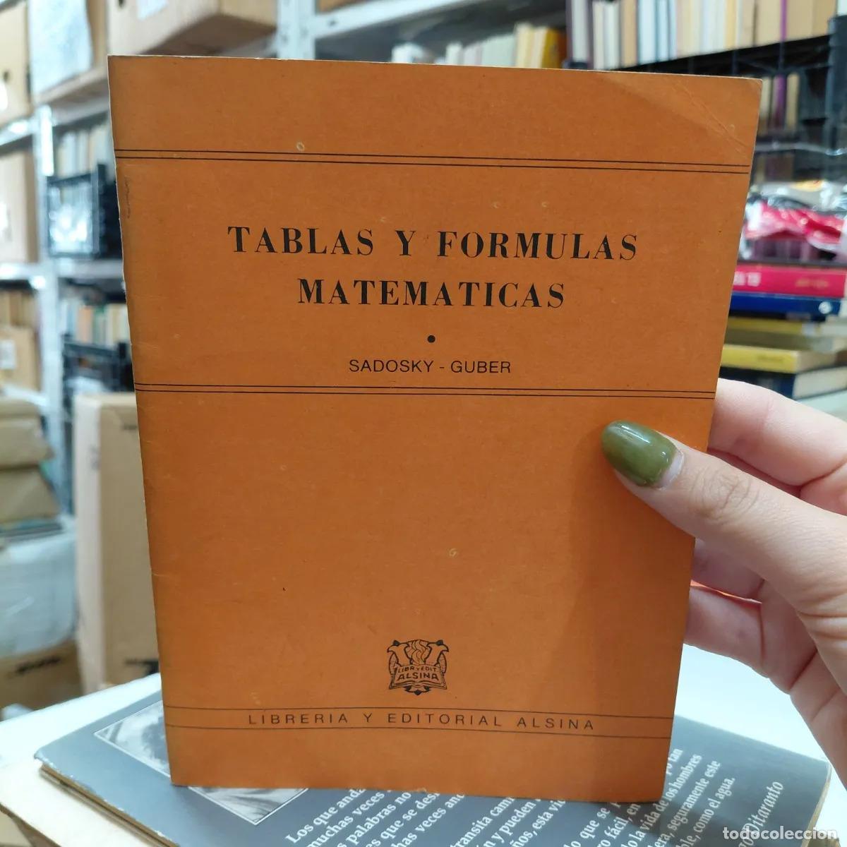 Livros em segunda m&atilde;o: Tablas y formulas matematicas - Sadosky-Guber