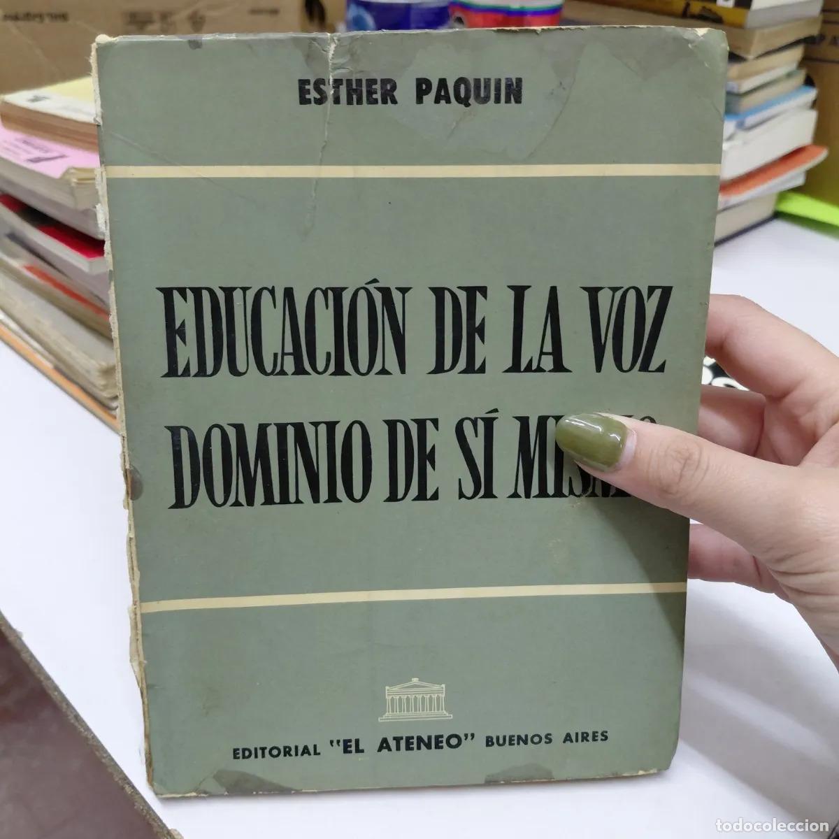 Livros em segunda m&atilde;o: Educacion de la voz dominio de si mismo (det.) - Paquin