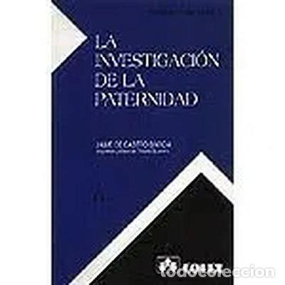 Libros: La investigaci&oacute;n de la paternidad- 9788478790852