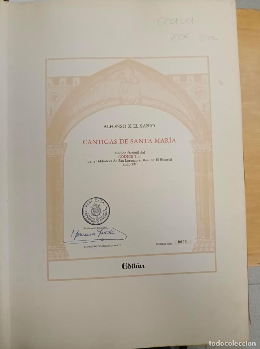Libros: Cantigas de Santa Mar&iacute;a - Alfonso X El Sabio - Foto 2