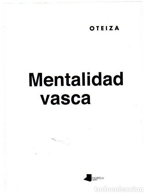 Libros: Mentalidad vasca - Oteiza