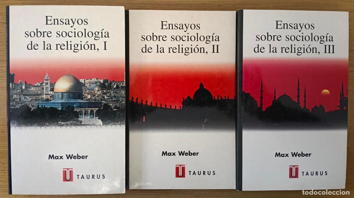 Livros em segunda m&atilde;o: Ensayos sobre sociolog&iacute;a de la religi&oacute;n. Tomos I, II y III - Weber, Max