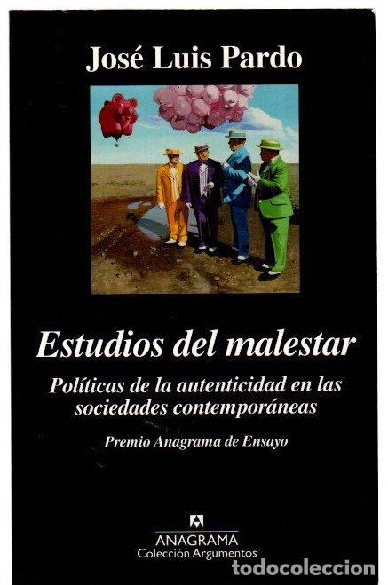 Livros em segunda m&atilde;o: Estudios del malestar. Pol&iacute;ticas de la autenticidad en las sociedades contempor&aacute;neas - Pardo, Jos&eacute; L