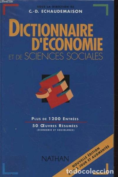 Libros: Dictionnaire d'&eacute;conomie et de sciences sociales- 9782091810201