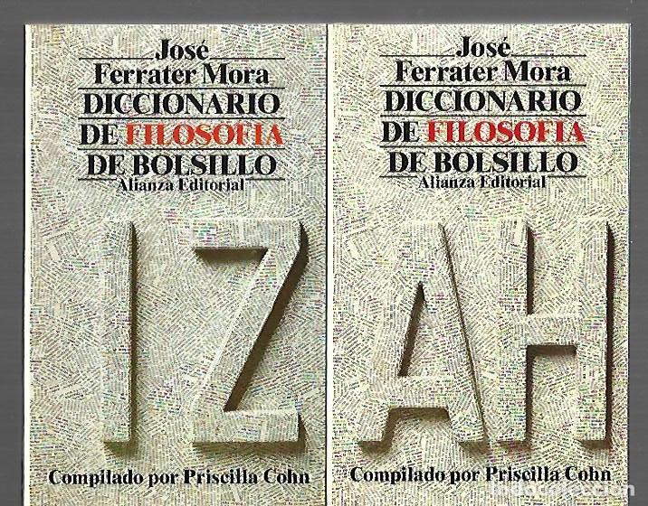 B&uuml;cher: DICCIONARIO DE FILOSOFIA DE BOLSILLO (2 TOMOS) - FERRATER MORA, JOSE