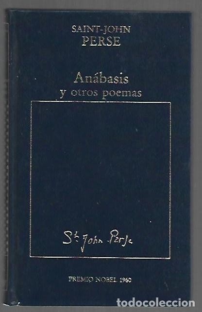 Libros: ANABASIS Y OTROS POEMAS - PERSE, SAINT-JOHN - Foto 1