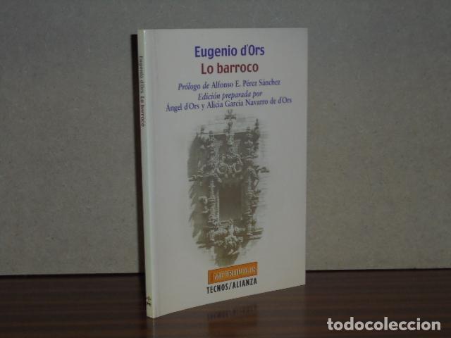 books: LO BARROCO - d'Ors, Eugenio