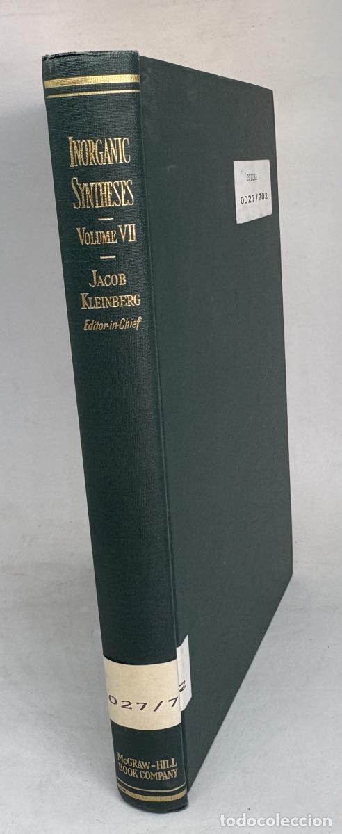Libros: INORGANIC SYNTHESES. Volume VII - Ludwig F. Audrieth. TDK1283