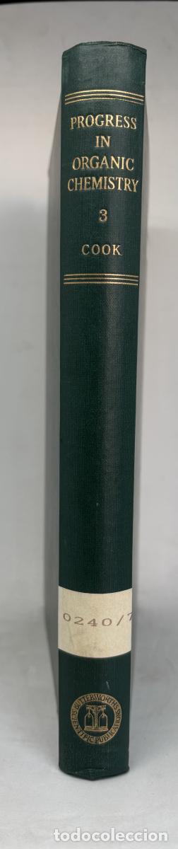 books: PROGRESS IN ORGANIC CHEMISTRY 3 - Sir James Cook. TDK1283