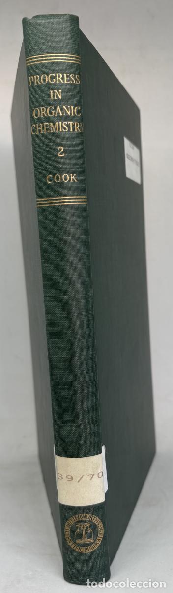 Livres: PROGRESS IN ORGANIC CHEMISTRY 2 - Sir James Cook. TDK1283