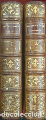 Libros: Dictionnaire comique, satyrique, critique, burlesque, libre et proverbial. 2 tomos - LEROUX, P.J.