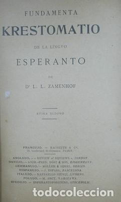 Libros: Fundamenta Krestomatio de la linguo Esperanto - ZAMENHOF, L.L.