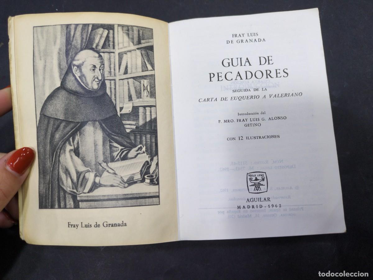 Libros: FRAY LUIS DE GRANADA.GUIA DE PECADORES .AGUILAR 1962 - Foto 2