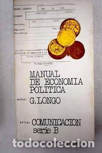 Libros: Manual de econom&iacute;a pol&iacute;tica - Luigi Longo
