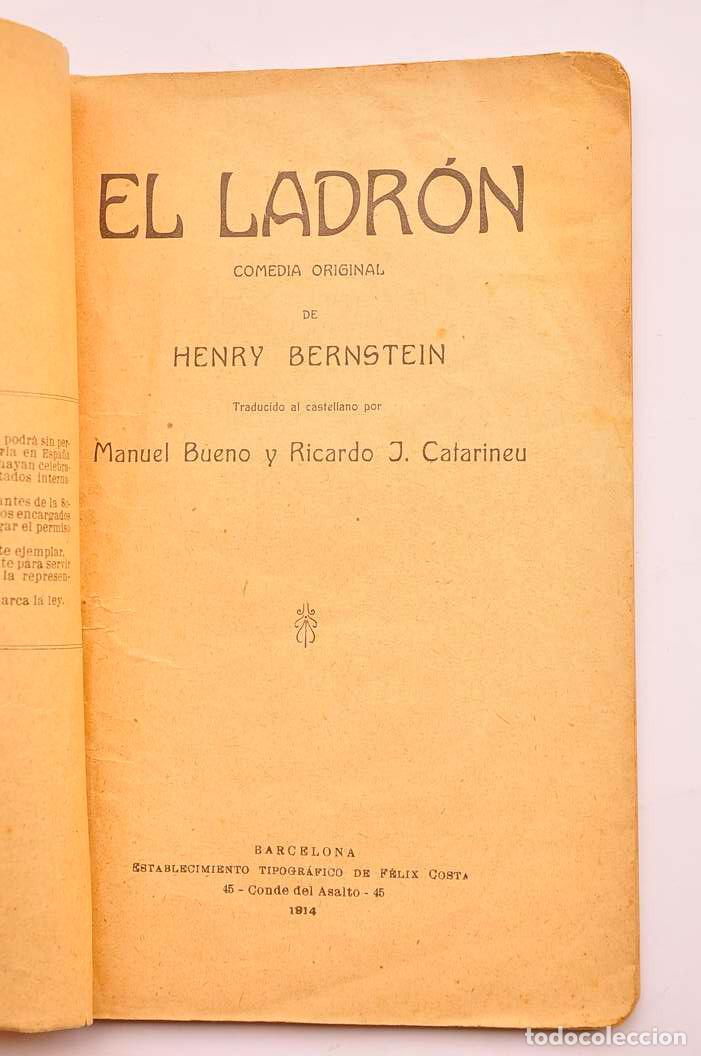 Libros: El ladr&oacute;n - BERNSTEIN, Henry - Foto 3