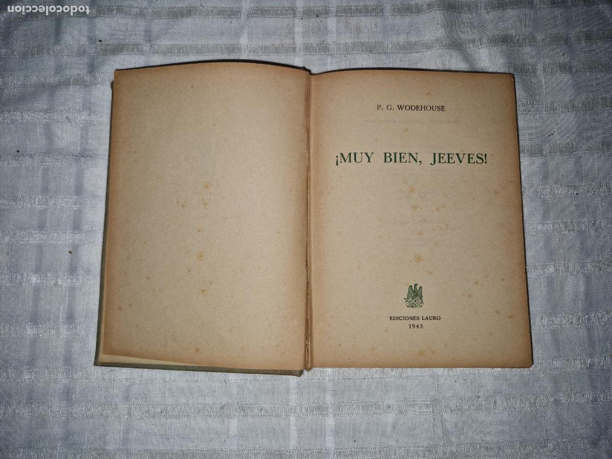 Libros: P.G WODEHOUSE. MUY BIEN, JEEVES. - Foto 1