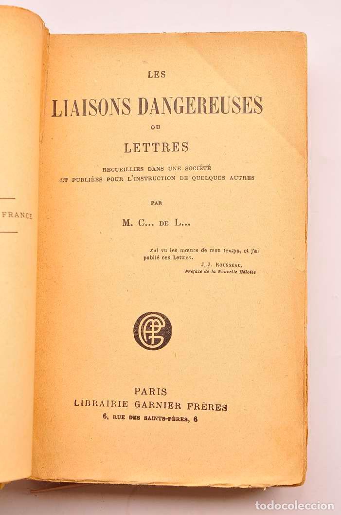 Libros: Le liaisons dangereuses - CHODERLOS DE LACLOS, Pierre-Ambroise - Foto 4