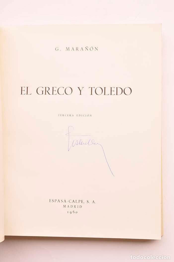 Libros: El Greco y Toledo - MARA&Ntilde;&Oacute;N, Gregorio - Foto 2