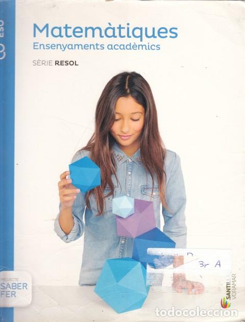 Libros: MATEM&Agrave;TIQUES. ENSENYAMENTS ACAD&Egrave;MICS 3 ESO - SANTILLANA/VORAMAR