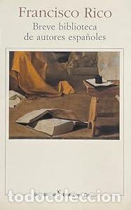 Libri di seconda mano: BREVE BIBLIOTECA DE AUTORES ESPA&Ntilde;OLES - Rico, Francisco