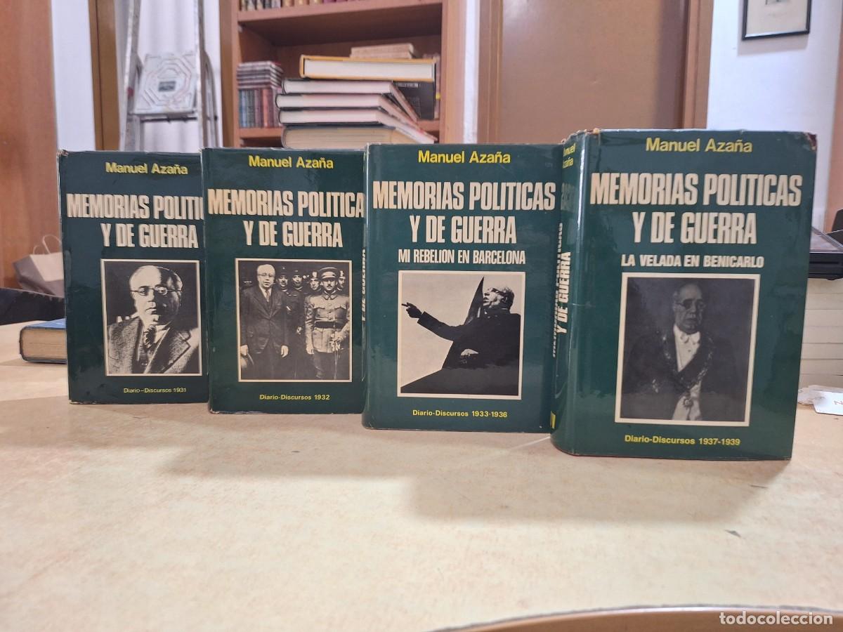 B&uuml;cher: MEMORIAS POL&Iacute;TICAS Y DE GUERRA 4 VOLS. - AZA&Ntilde;A, MANUEL.