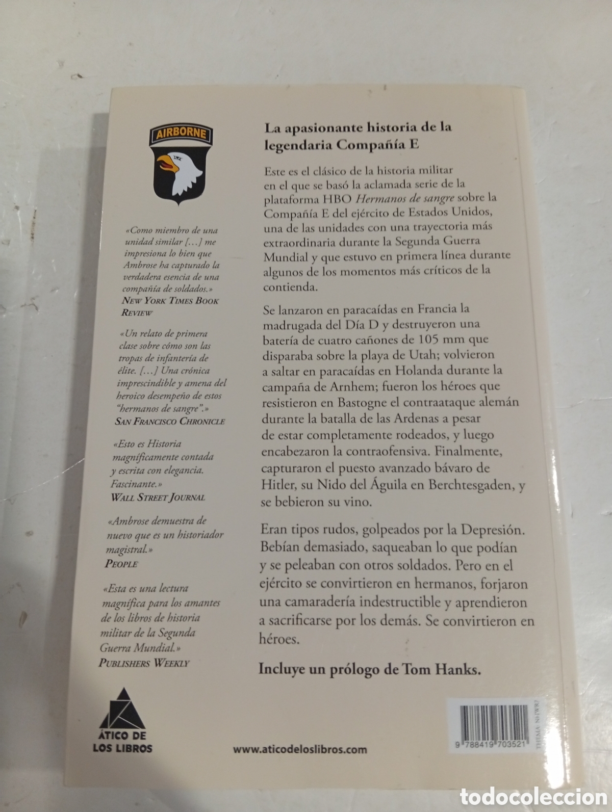 Libros: Hermanos de sangre Stephen E. Ambrose Pr&oacute;logo de Tom Hanks - Foto 2