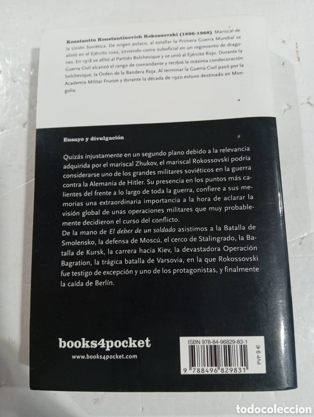 Libros: El deber de un soldado Konstantin K. Rokossovski - Foto 2