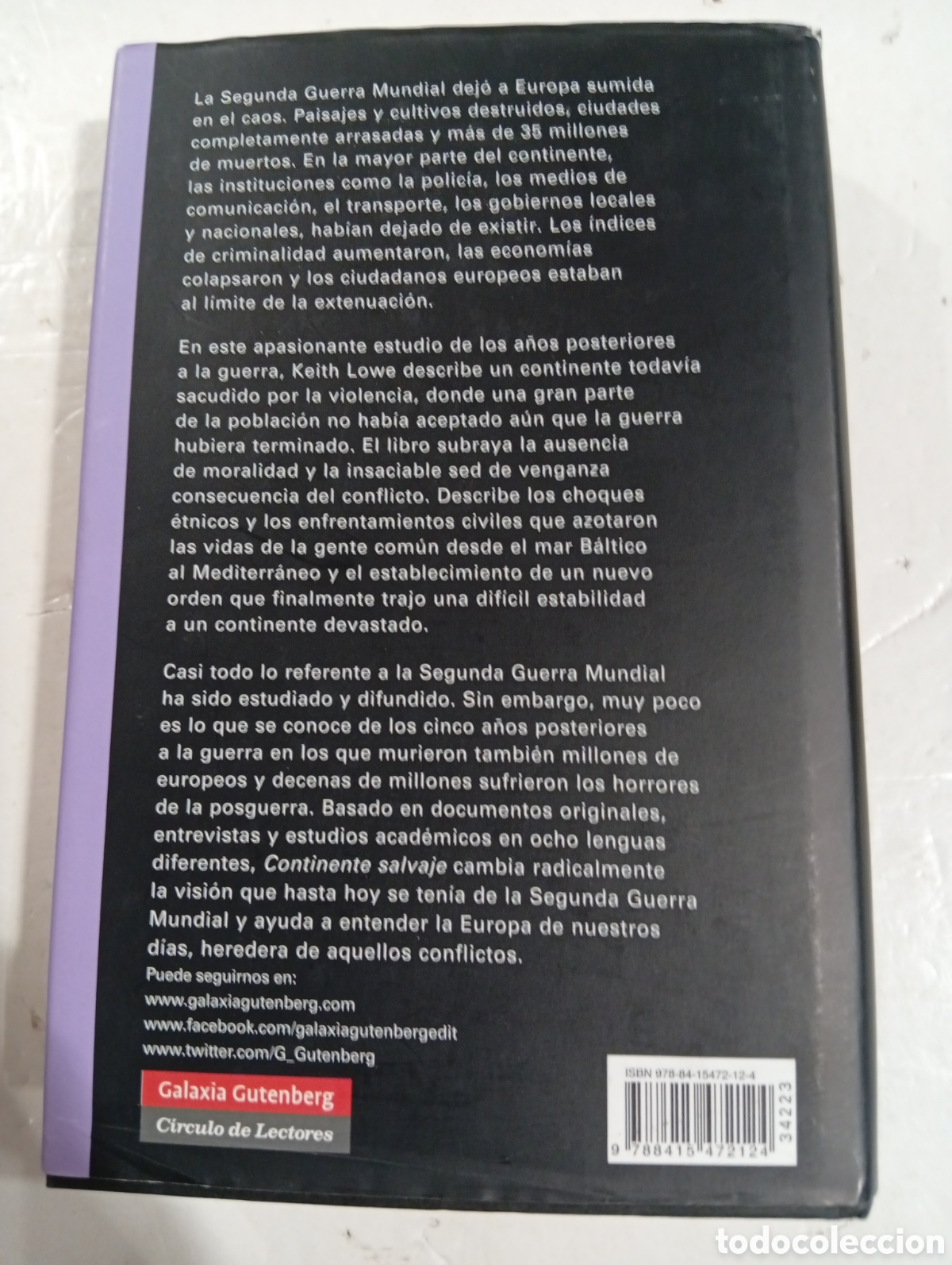 Libros: Continente salvaje Keith Lowe - Foto 2
