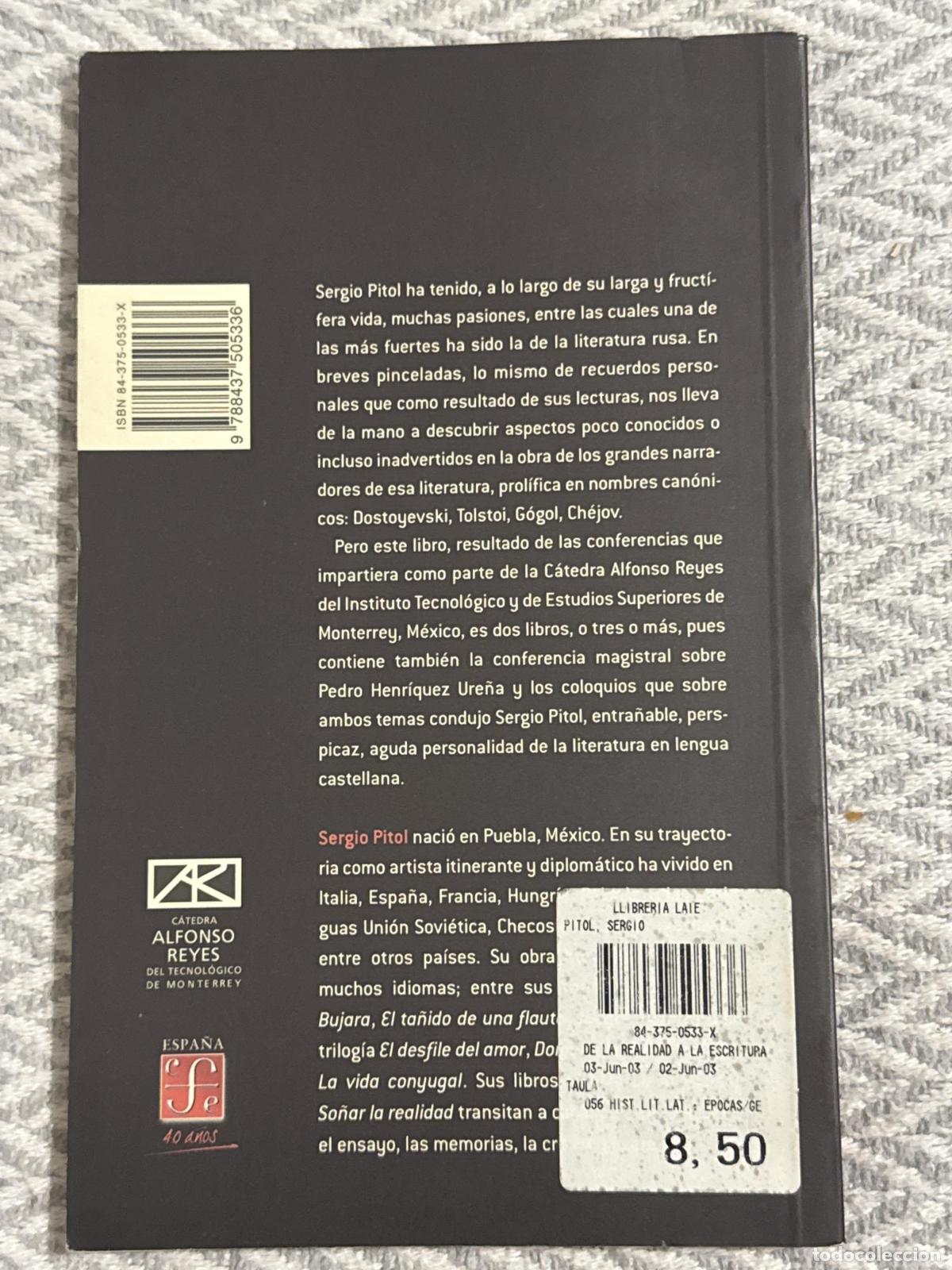 Libros: De la realidad a la literatura - Sergio Pitol - Foto 3