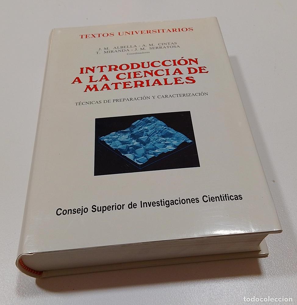 Libros: Introducci&oacute;n a la ciencia de materiales. T&eacute;cnicas de preparaci&oacute;n y caracterizaci&oacute;n - J. M. Albella y