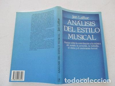 books: An&aacute;lisis del estilo musical- 9788433578556