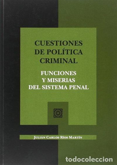 Libros: Cuestiones de pol&iacute;tica criminal- 9788490455630