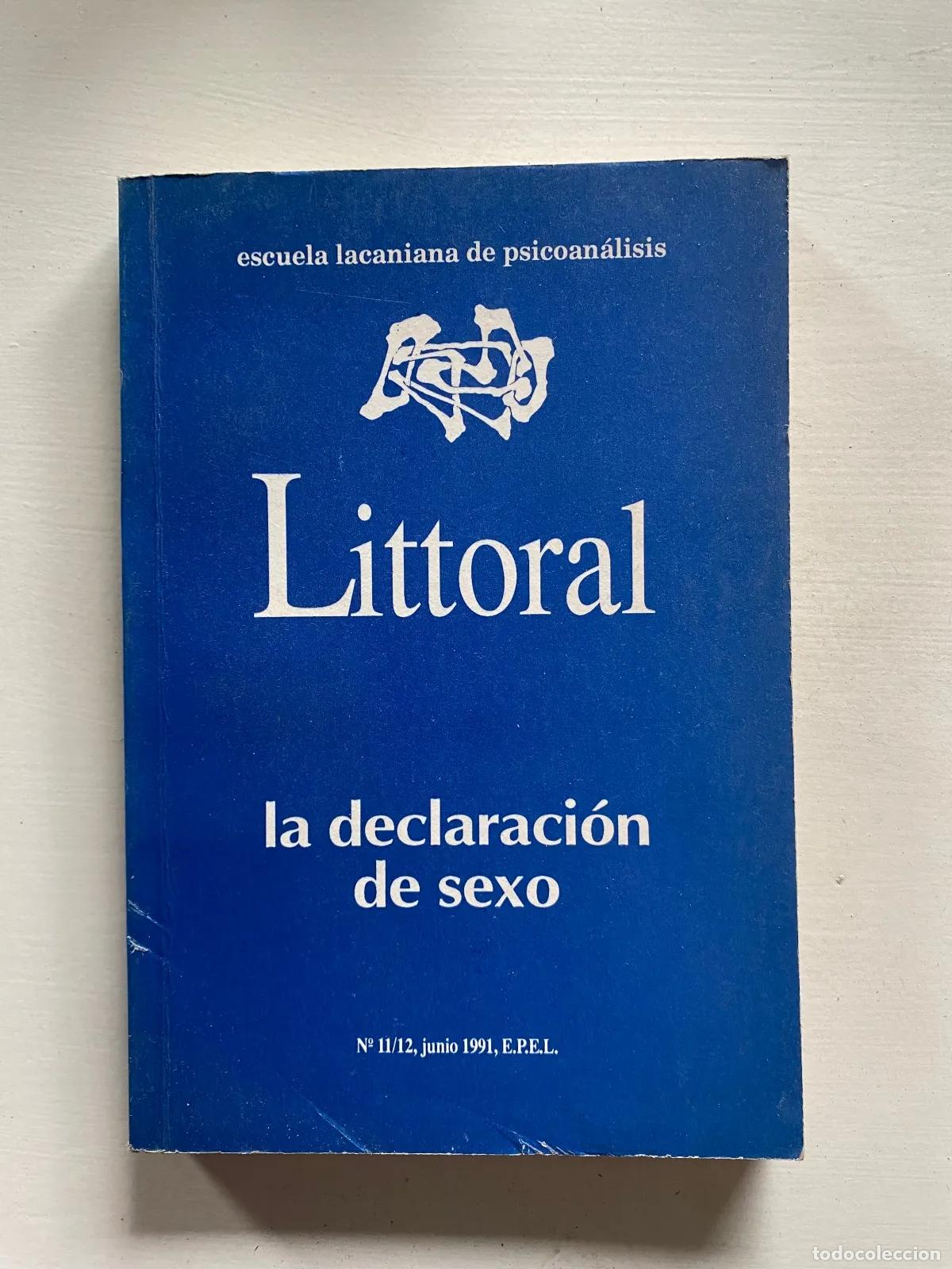 Libros: Littoral: La declaracion de sexo - Foto 1