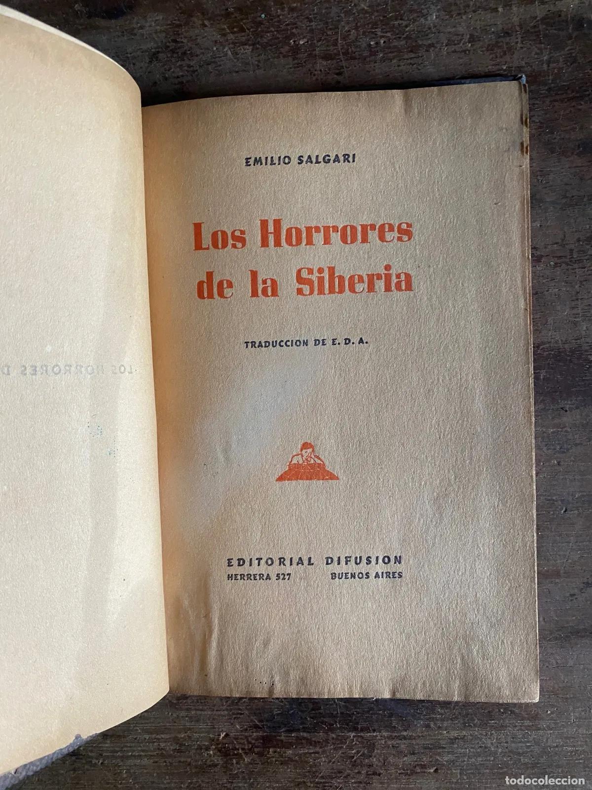 Libri di seconda mano: Emilio Salgari - Los Horrores de la Siberia