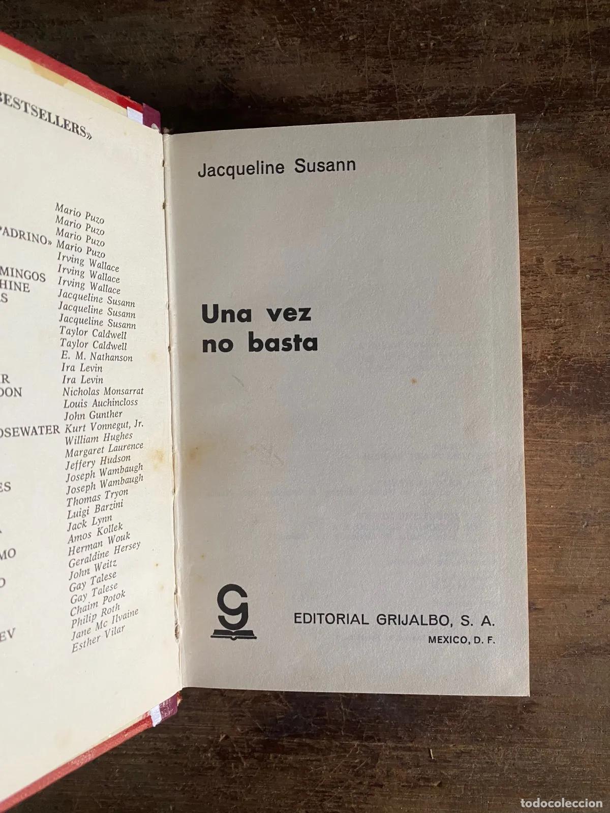 Libros: Jacqueline Susann - Una vez no basta - Foto 1
