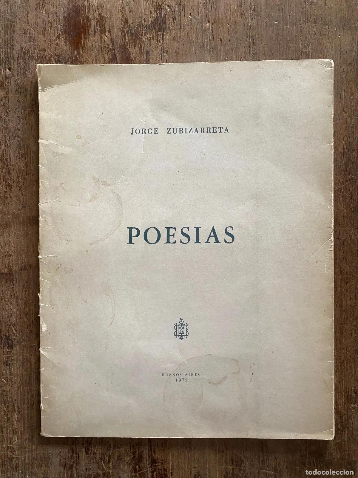 Libros: Jorge Zubizarreta - Poesias