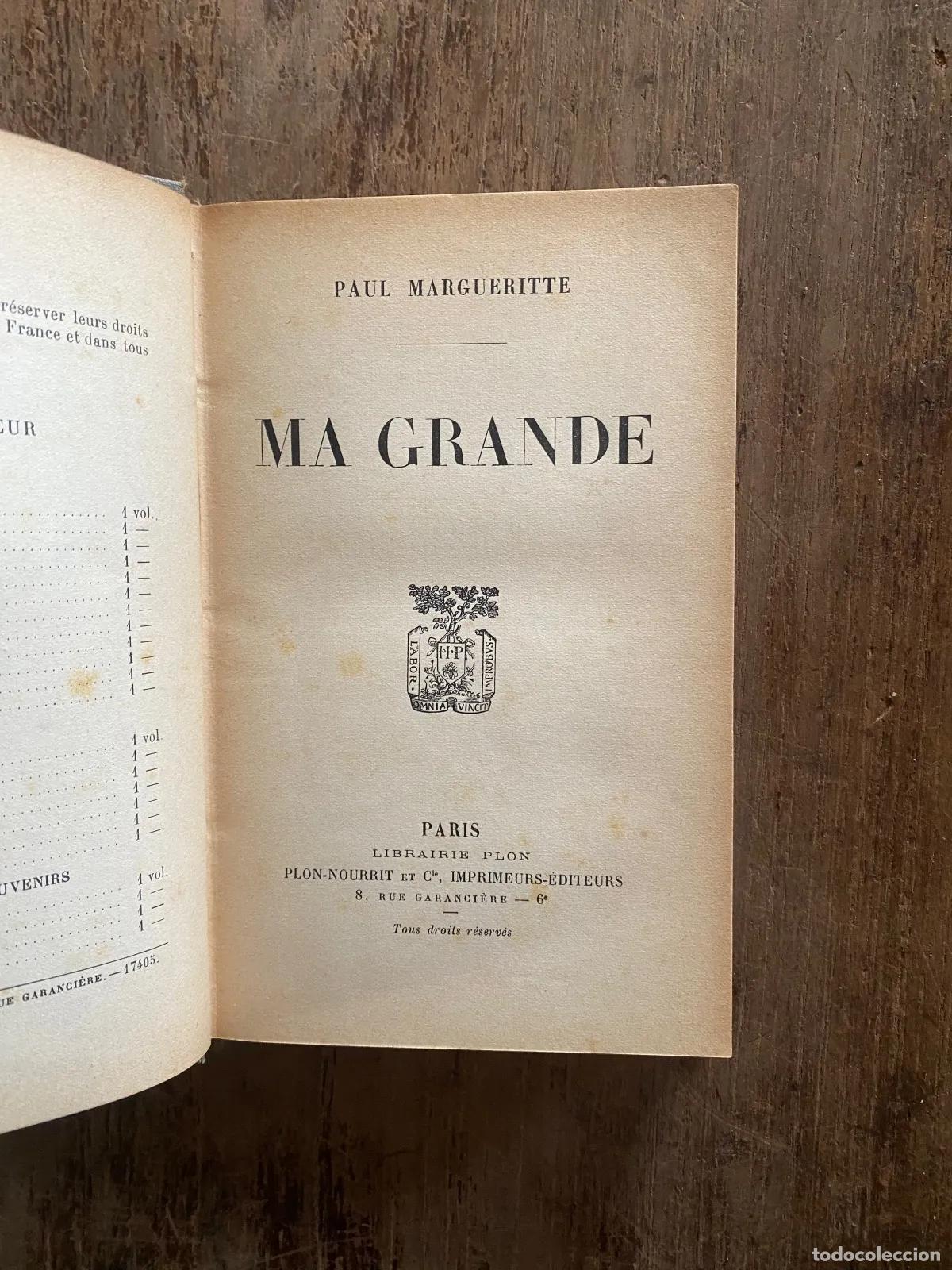 Libros: Paul Margueritte - Ma Grande
