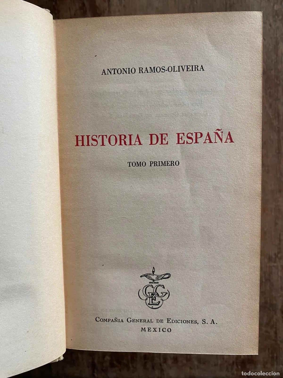 Livres: Antonio Ramos-Oliveira - Historia de Espa�a