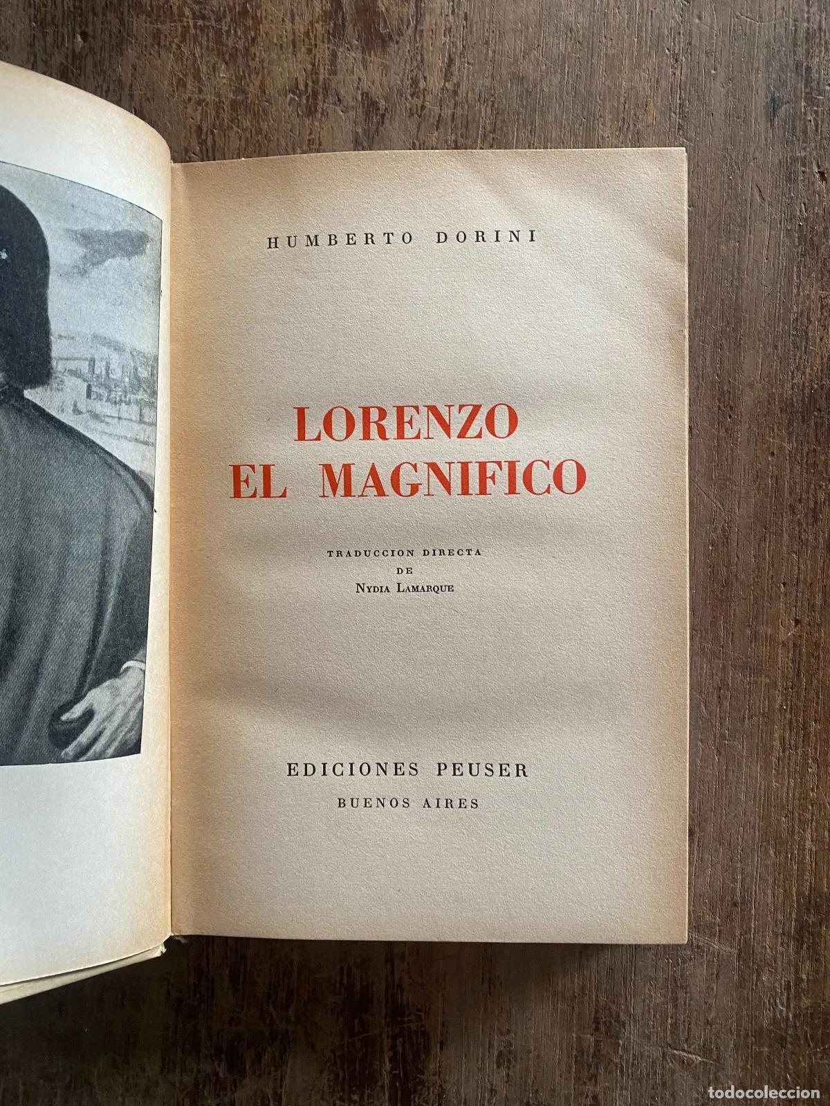 Livres: Humberto Dorini - Lorenzo el Magnifico