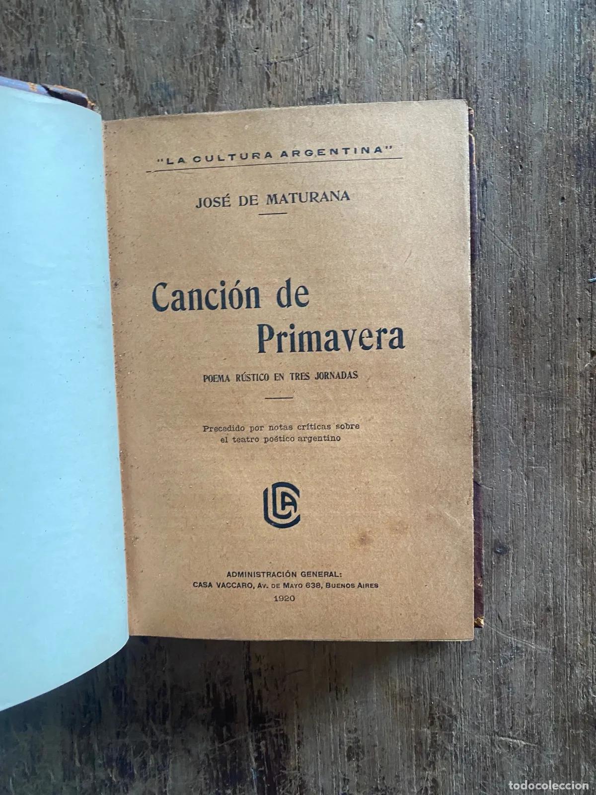 Livres: Jose de Maturana - Cancion de Primavera