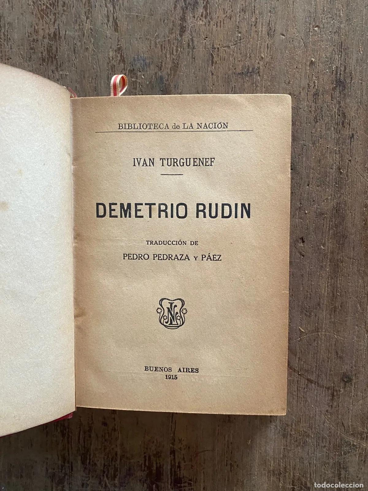 Libros: Ivan Turguenev - Demetrio Rudin - Foto 1