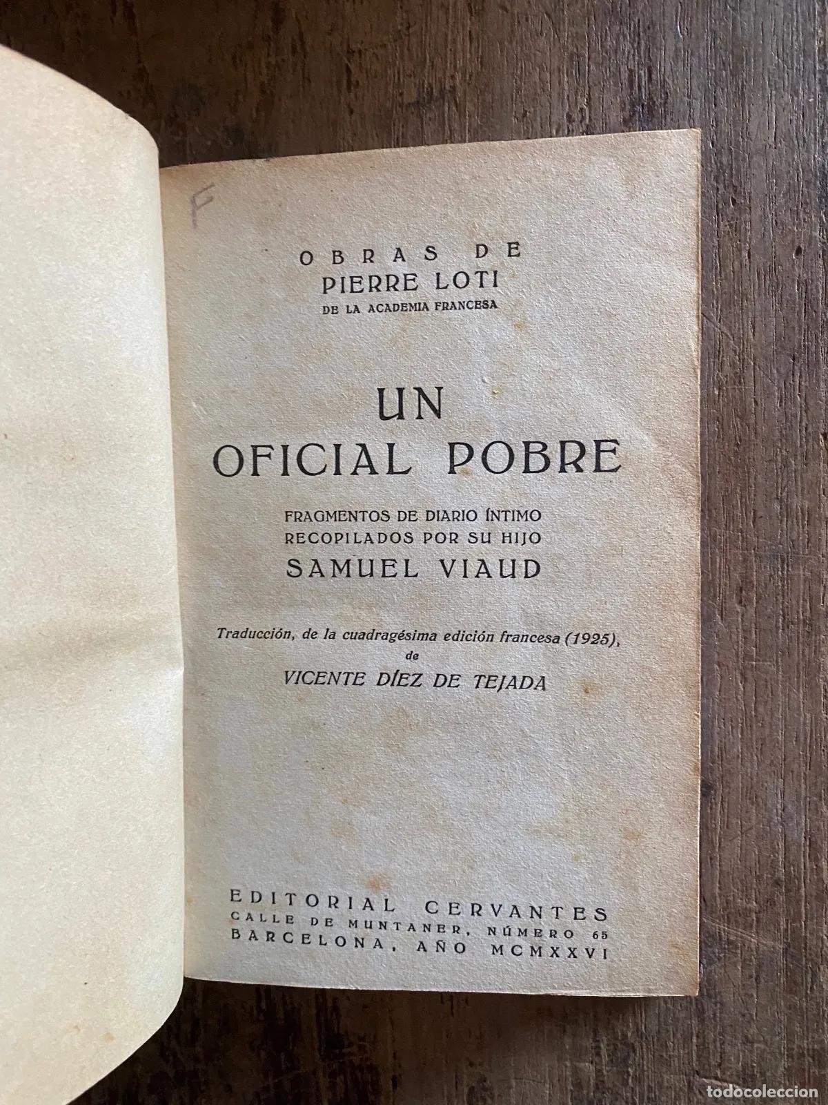 Libros: Pierre Loti - Un oficial pobre