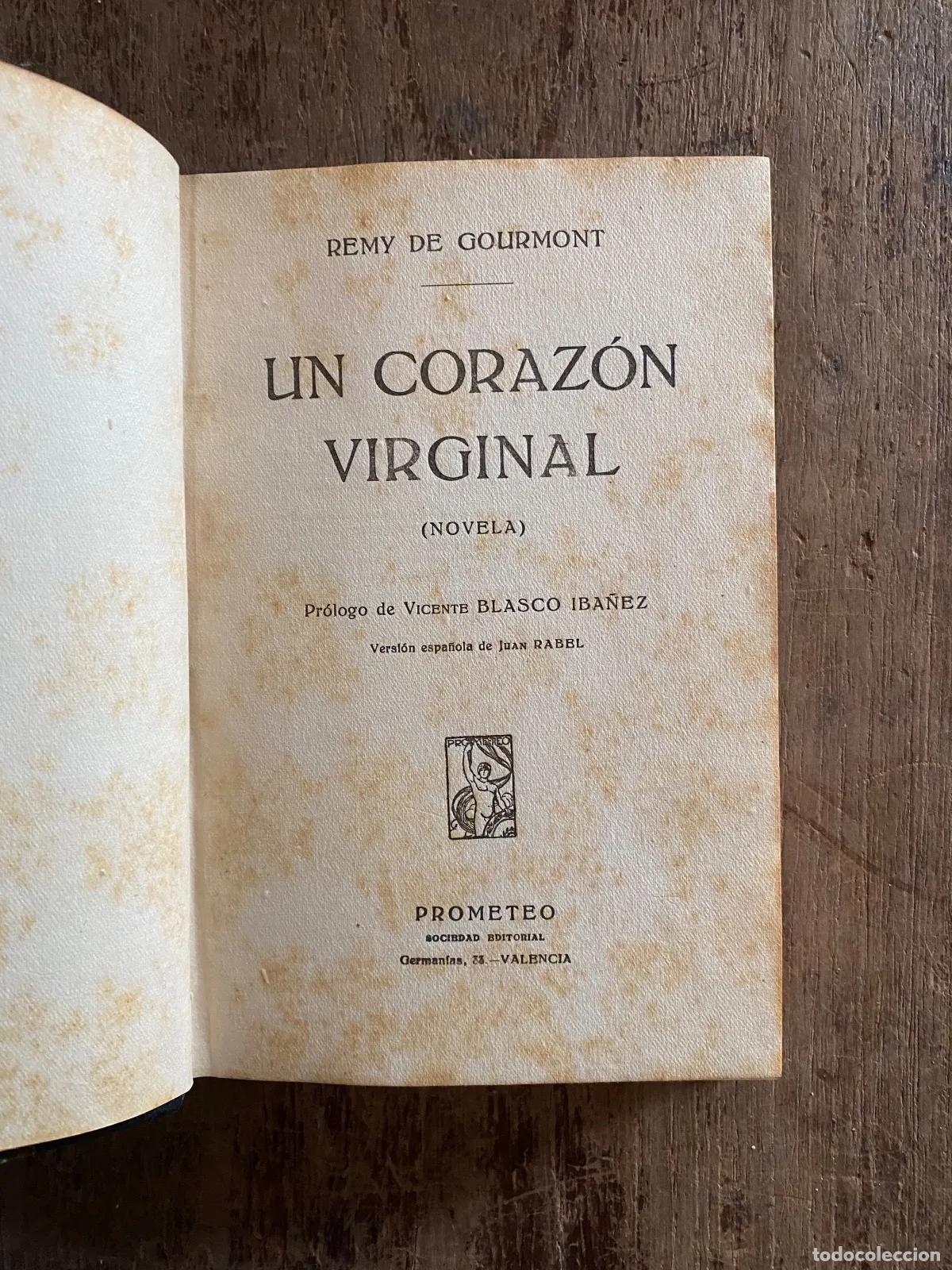 Libros: Remy de Gourmont - Un Corazon Virginal