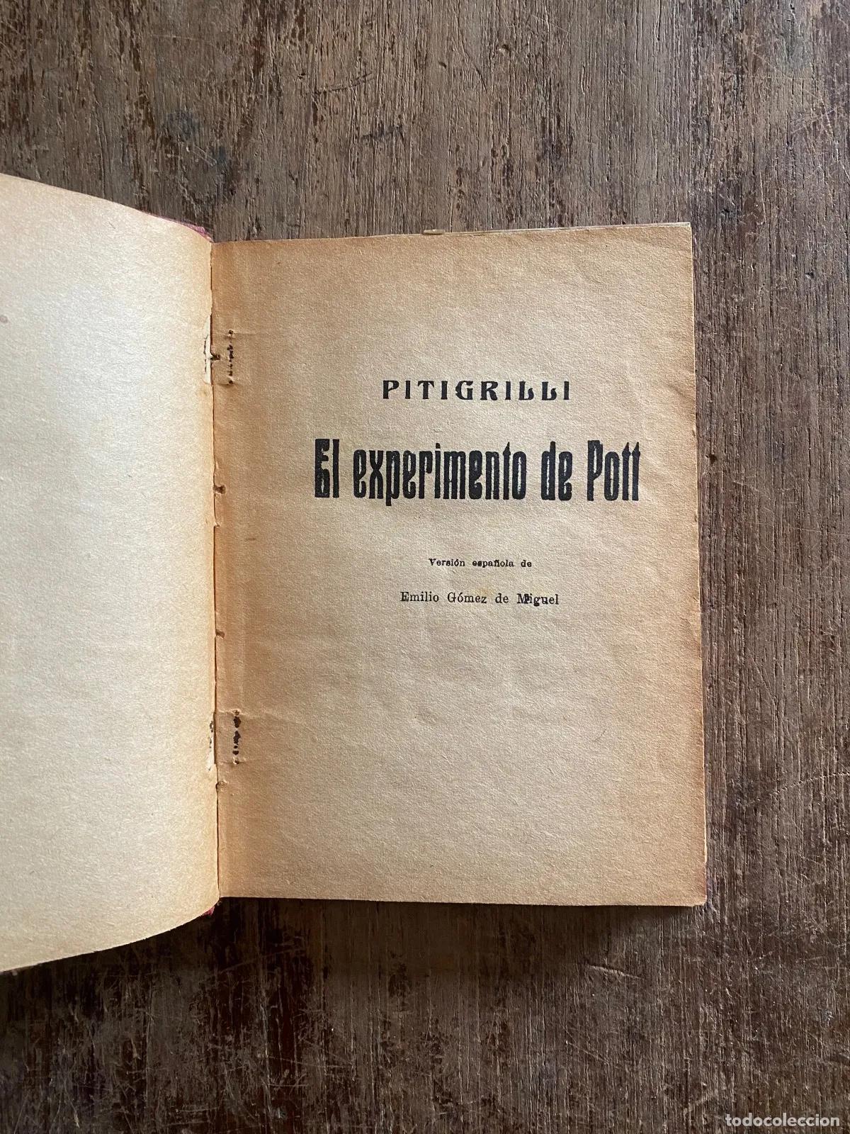 Libros: Pitigrilli - El experimento de Pott - Foto 1