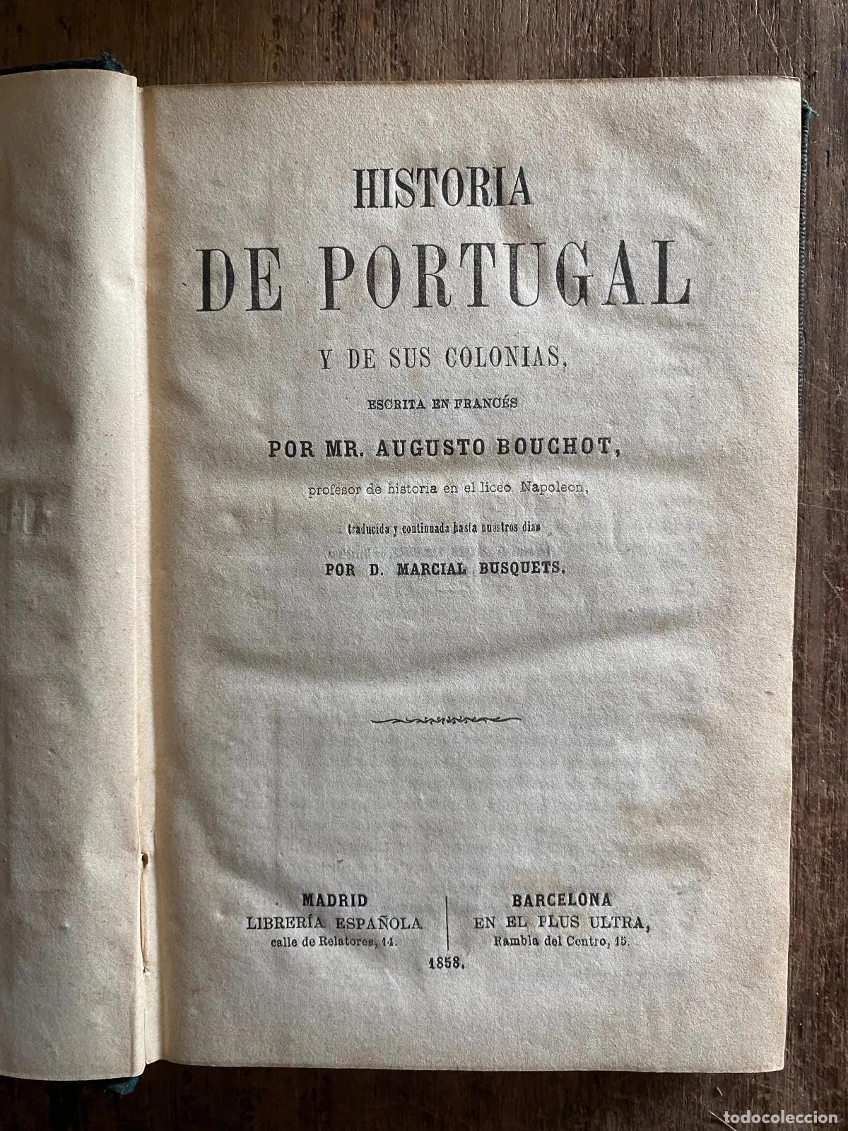 Livros em segunda m&atilde;o: Augusto Bouchot - Historia de Portugal