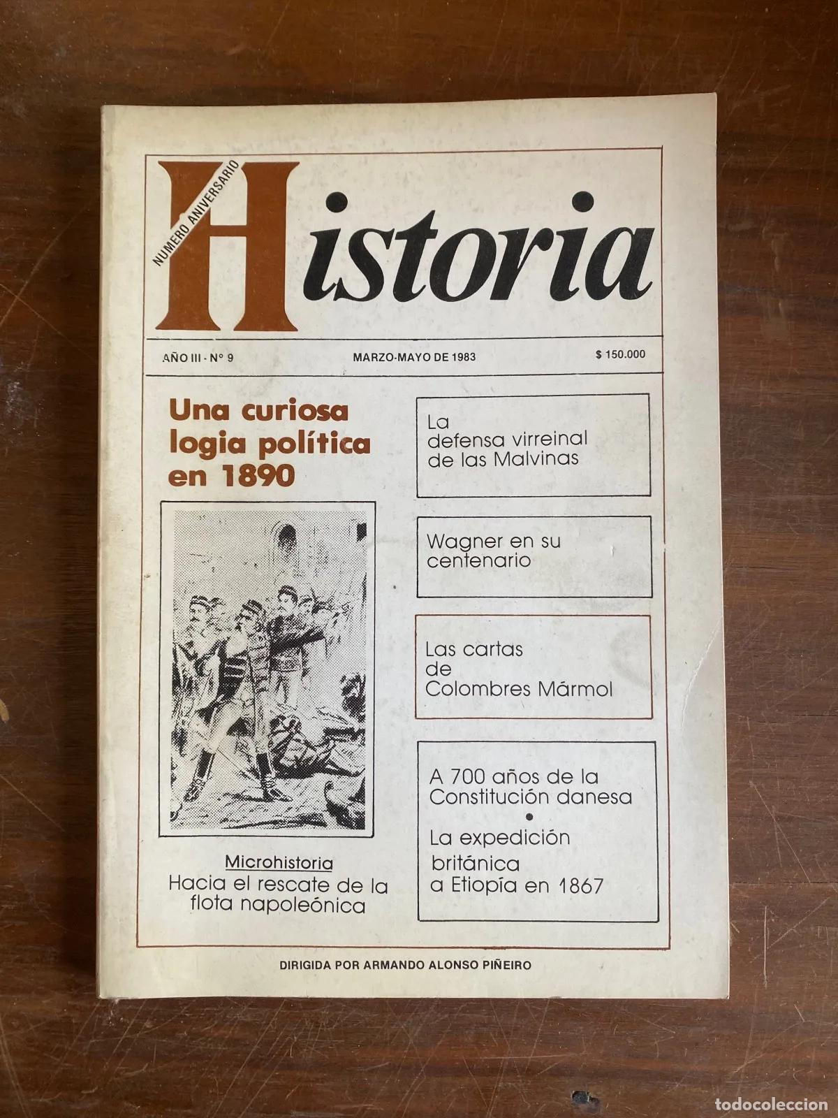 Libros: Armando Alonso Pi�eiro - Revista Historia a�o iii nro 9