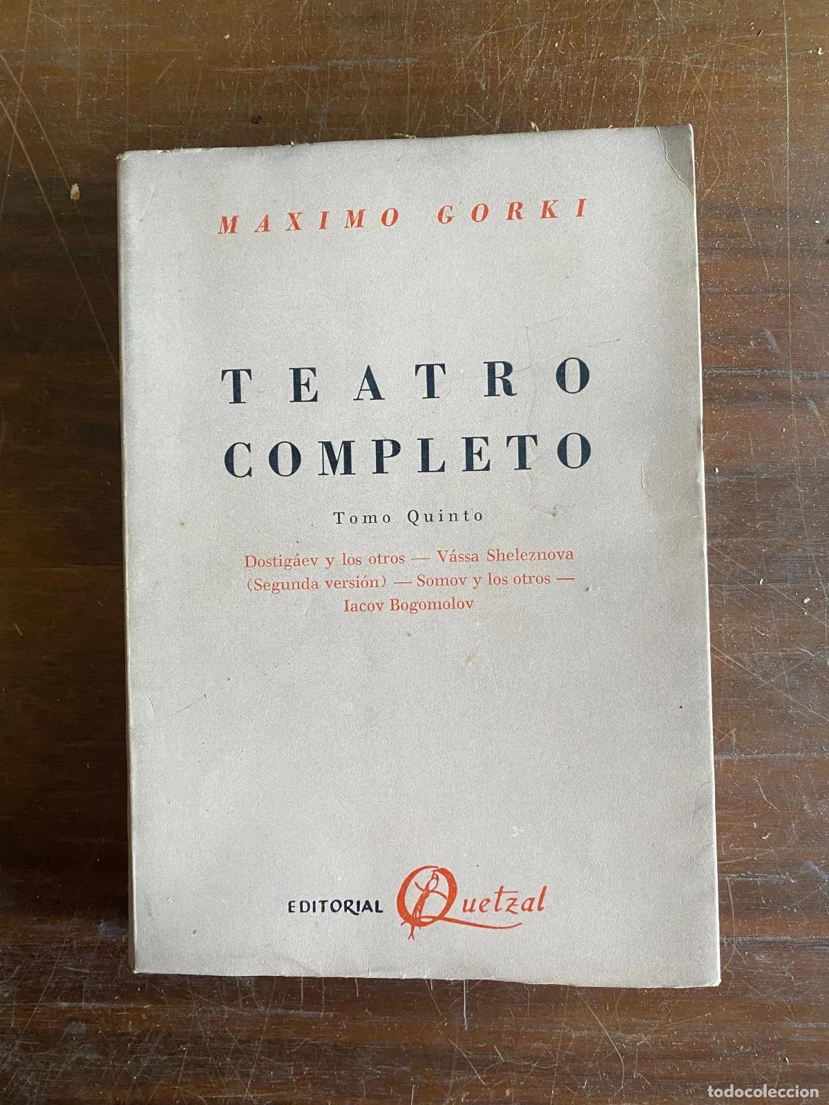Libros: Maximo Gorki - TEATRO COMPLETO - Foto 1