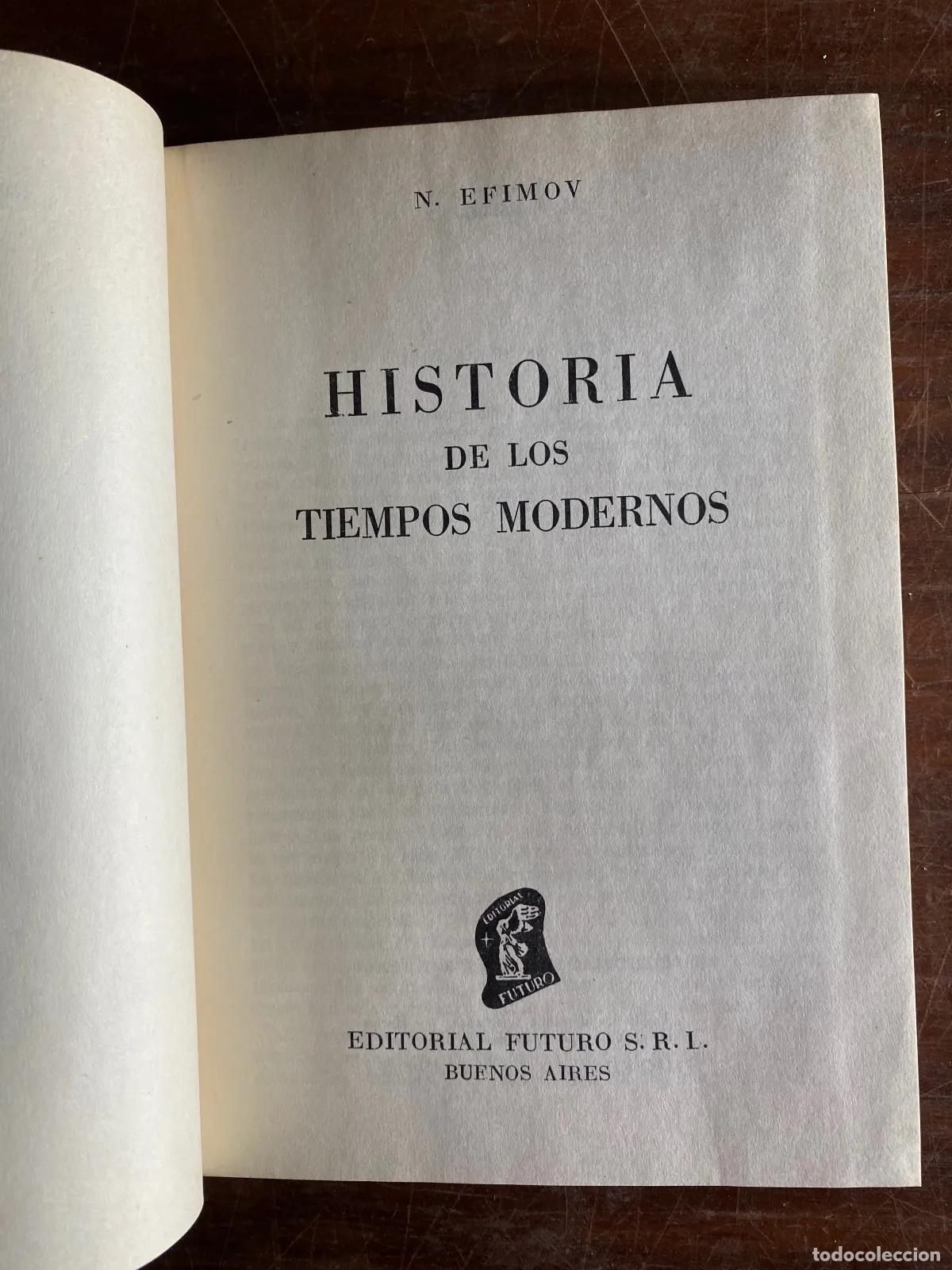 Libros: N. Efimov - HISTORIA DE LOS TIEMPOS MODERNOS - Foto 1
