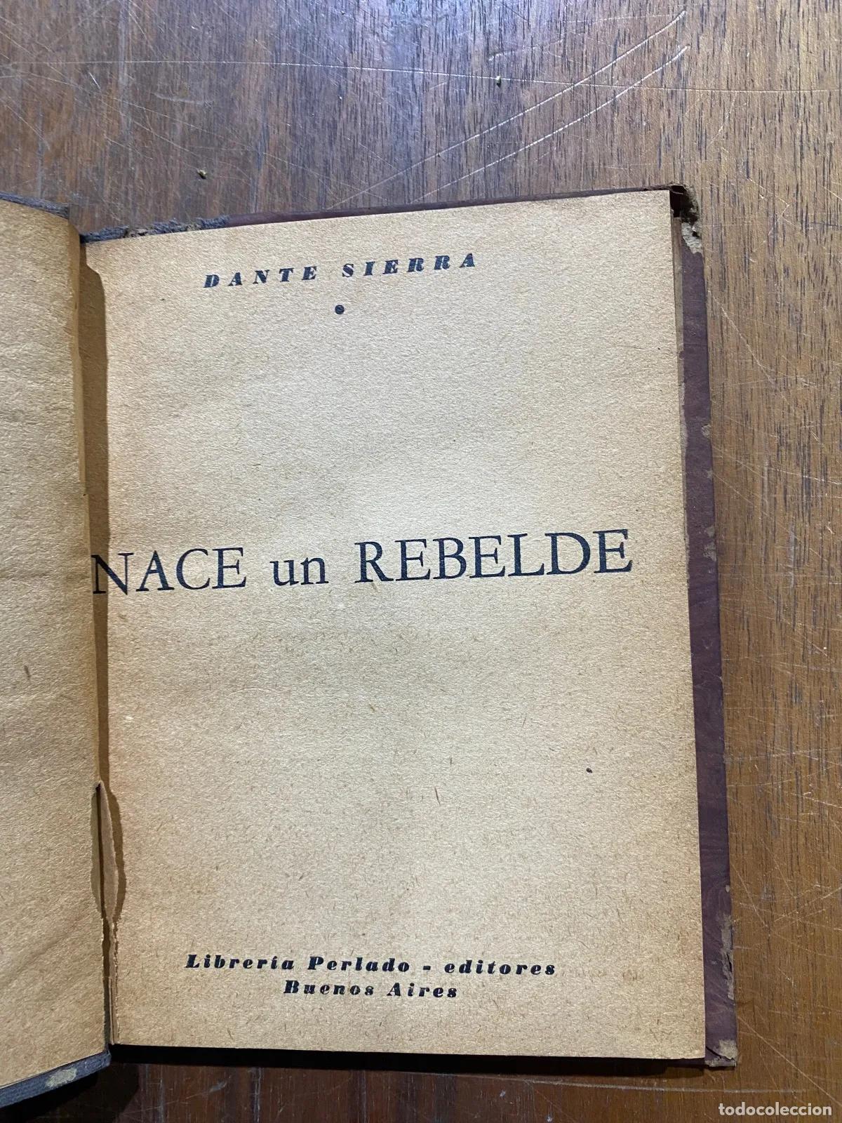 Livres: Dante Sierra - NACE un REBELDE